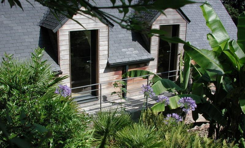 Villa Un Jardin en Pente Douce Locquenole Habitación foto
